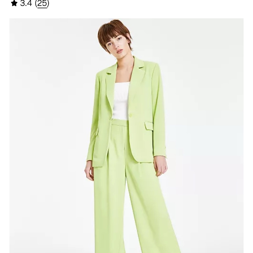 Bar III Women's Soft Green Pantsuit